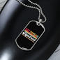 SquAred Crypto Currency Necklace Stainless Steel or 18k Gold Dog Tag 24" Chain-Express Your Love Gifts