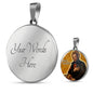St. Camillus Catholic Saint Circle Necklace Stainless Steel or 18k Gold 18-22"-Express Your Love Gifts