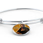 St. Camillus Catholic Saint Circle Pendant Bangle Stainless Steel or 18k Gold 18-22"-Express Your Love Gifts