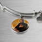 St. Camillus Catholic Saint Circle Pendant Bangle Stainless Steel or 18k Gold 18-22"-Express Your Love Gifts
