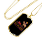 Stable House Horse Necklace Stainless Steel or 18k Gold Dog Tag 24" Chain-Express Your Love Gifts