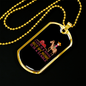 Stable House Horse Necklace Stainless Steel or 18k Gold Dog Tag 24" Chain-Express Your Love Gifts