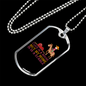 Stable House Horse Necklace Stainless Steel or 18k Gold Dog Tag 24" Chain-Express Your Love Gifts