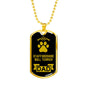 Staffordshire Bull Terrier Dad Dog Necklace Stainless Steel or 18k Gold Dog Tag W 24" Dog Owner Lover-Express Your Love Gifts