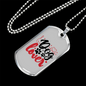 Stainless Steel or 18k Gold Dog Tag 24" Chain-Express Your Love Gifts