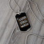 Stall Mall Horse Necklace Stainless Steel or 18k Gold Dog Tag 24" Chain-Express Your Love Gifts