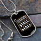 Stall Mall Horse Necklace Stainless Steel or 18k Gold Dog Tag 24" Chain-Express Your Love Gifts