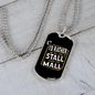 Stall Mall Horse Necklace Stainless Steel or 18k Gold Dog Tag 24" Chain-Express Your Love Gifts