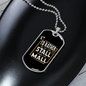 Stall Mall Horse Necklace Stainless Steel or 18k Gold Dog Tag 24" Chain-Express Your Love Gifts