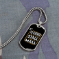 Stall Mall Horse Necklace Stainless Steel or 18k Gold Dog Tag 24" Chain-Express Your Love Gifts