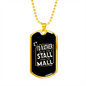 Stall Mall Horse Necklace Stainless Steel or 18k Gold Dog Tag 24" Chain-Express Your Love Gifts