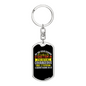 Stand Firm 1 Corinthians 16:13 Keychain Stainless Steel or 18k Gold Dog Tag Keyring-Express Your Love Gifts
