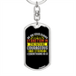 Stand Firm 1 Corinthians 16:13 Keychain Stainless Steel or 18k Gold Dog Tag Keyring-Express Your Love Gifts