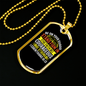 Stand Firm Christian Necklace Stainless Steel or 18k Gold Dog Tag 24" Chain-Express Your Love Gifts