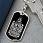 Stand Firm Faith Corinthians 16:13 Keychain Stainless Steel or 18k Gold Dog Tag Keyring-Express Your Love Gifts