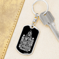 Stand Firm Faith Corinthians 16:13 Keychain Stainless Steel or 18k Gold Dog Tag Keyring-Express Your Love Gifts