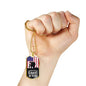 Stand For The Flagstainless Steel or 18k Gold Dog Tag 24"-Express Your Love Gifts