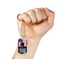 Stand For The Flagstainless Steel or 18k Gold Dog Tag 24"-Express Your Love Gifts