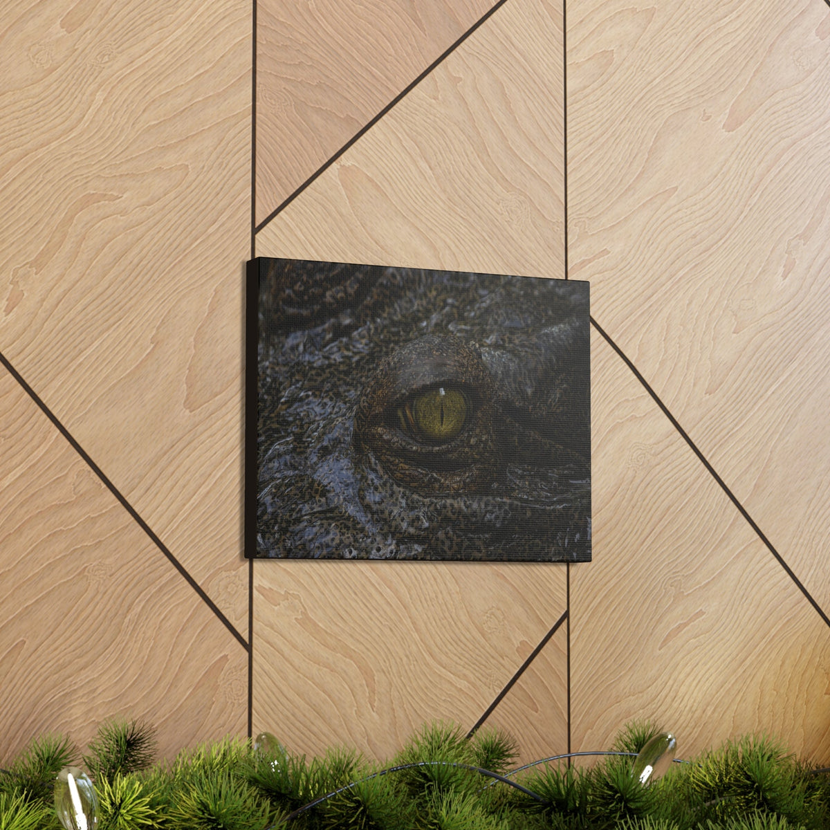 Staring Alligator Canvas Gallery Wraps Unframed-Express Your Love Gifts