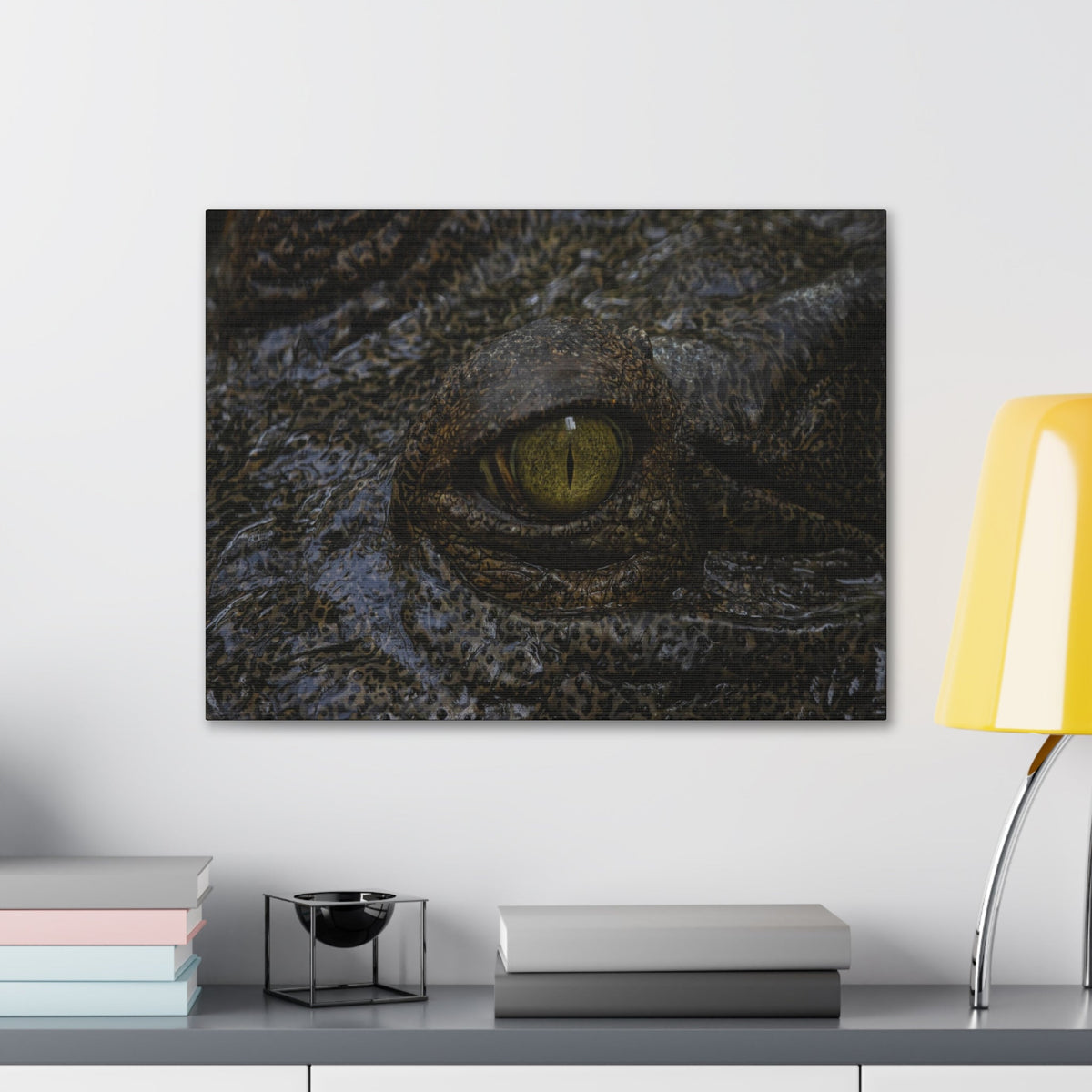 Staring Alligator Canvas Gallery Wraps Unframed-Express Your Love Gifts
