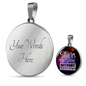 Stars Can't Shine Circle Pendant Stainless Steel or 18k Gold 18-22"-Express Your Love Gifts