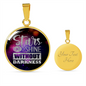 Stars Can't Shine Circle Pendant Stainless Steel or 18k Gold 18-22"-Express Your Love Gifts