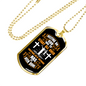 Start All Over Everyday Christian Necklace Stainless Steel or 18k Gold Dog Tag 24" Chain-Express Your Love Gifts