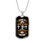 Start All Over Everyday Christian Necklace Stainless Steel or 18k Gold Dog Tag 24" Chain-Express Your Love Gifts