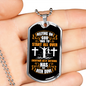Start All Over Everyday Christian Necklace Stainless Steel or 18k Gold Dog Tag 24" Chain-Express Your Love Gifts