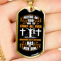 Start All Over Everyday Christian Necklace Stainless Steel or 18k Gold Dog Tag 24" Chain-Express Your Love Gifts