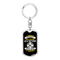 Start All Over Everyday Keychain Stainless Steel or 18k Gold Dog Tag Keyring-Express Your Love Gifts