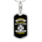 Start All Over Everyday Keychain Stainless Steel or 18k Gold Dog Tag Keyring-Express Your Love Gifts