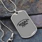 Stay-at-Home Beagle Mom Necklace Stainless Steel or 18k Gold Dog Tag 24" Chain-Express Your Love Gifts