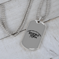 Stay-at-Home Beagle Mom Necklace Stainless Steel or 18k Gold Dog Tag 24" Chain-Express Your Love Gifts