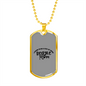 Stay-at-Home Beagle Mom Necklace Stainless Steel or 18k Gold Dog Tag 24" Chain-Express Your Love Gifts