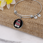 Stay at Home Dog Mom Bracelet Stainless Steel or 18k Gold Circle Bangle-Express Your Love Gifts
