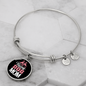 Stay at Home Dog Mom Bracelet Stainless Steel or 18k Gold Circle Bangle-Express Your Love Gifts