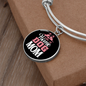 Stay at Home Dog Mom Bracelet Stainless Steel or 18k Gold Circle Bangle-Express Your Love Gifts