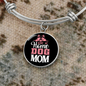 Stay at Home Dog Mom Bracelet Stainless Steel or 18k Gold Circle Bangle-Express Your Love Gifts