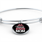 Stay at Home Dog Mom Bracelet Stainless Steel or 18k Gold Circle Bangle-Express Your Love Gifts