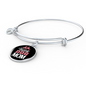 Stay at Home Dog Mom Bracelet Stainless Steel or 18k Gold Circle Bangle-Express Your Love Gifts