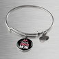 Stay at Home Dog Mom Bracelet Stainless Steel or 18k Gold Circle Bangle-Express Your Love Gifts