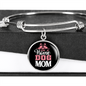 Stay at Home Dog Mom Bracelet Stainless Steel or 18k Gold Circle Bangle-Express Your Love Gifts