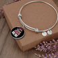 Stay at Home Dog Mom Bracelet Stainless Steel or 18k Gold Circle Bangle-Express Your Love Gifts