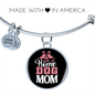 Stay at Home Dog Mom Bracelet Stainless Steel or 18k Gold Circle Bangle-Express Your Love Gifts