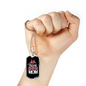 Stay at Home Dog Mom Necklace Stainless Steel or 18k Gold Dog Tag 24" Chain-Express Your Love Gifts