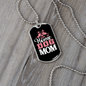 Stay at Home Dog Mom Necklace Stainless Steel or 18k Gold Dog Tag 24" Chain-Express Your Love Gifts