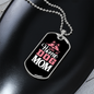 Stay at Home Dog Mom Necklace Stainless Steel or 18k Gold Dog Tag 24" Chain-Express Your Love Gifts