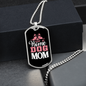 Stay at Home Dog Mom Necklace Stainless Steel or 18k Gold Dog Tag 24" Chain-Express Your Love Gifts
