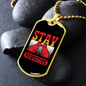 Stay Pawsitive Red Necklace Stainless Steel or 18k Gold Dog Tag 24" Chain-Express Your Love Gifts